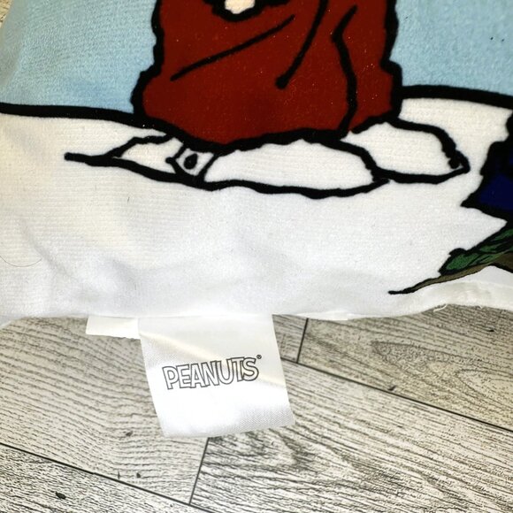 Peanuts Charlie Brown Snoopy Ice Skating Plush Pillow - Picture 6 of 7